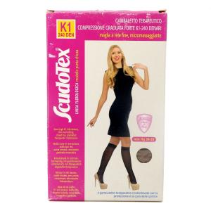 LUROPAS - ლუროპასი  ანტივარიკოზული  წინდა დაბალი II კომპრესია კრემისფერი S 3896