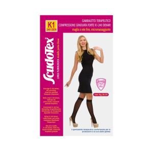 LUROPAS - ლუროპასი  ანტივარიკოზული  წინდა დაბალი II კომპრესია შავი L 4039