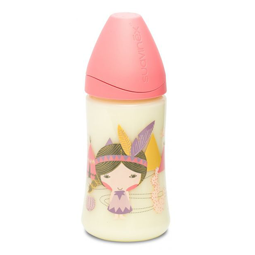 სუავინექსი - ბოთლი ვარდისფერი პლასტიკის ლატექსის მრგვალთ. საწ. 3 poz. /0თვ+/