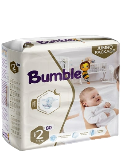 Bumble ბავშვის საფენი 2 ზომა 80ც