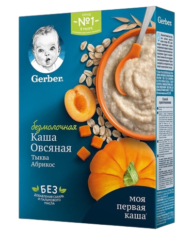 Gerber შვრიის ფაფა გოგრა და გარგარი 180 გ