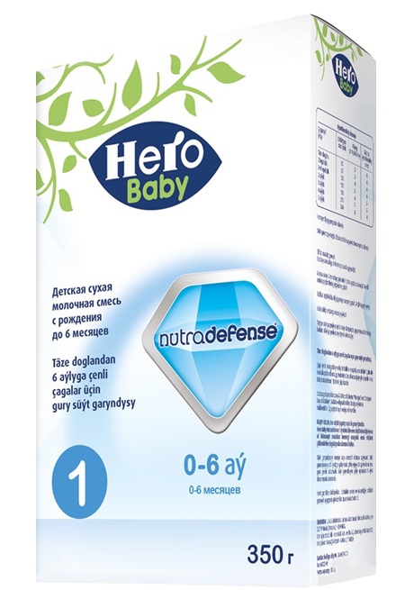 Hero Baby Nutradefense 1 ადაპტირებული რძე 350 გ