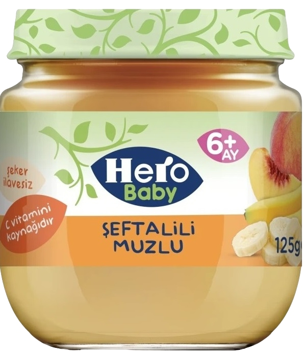 Hero Baby ხილფაფა ბანანი & ატამი 120 გ