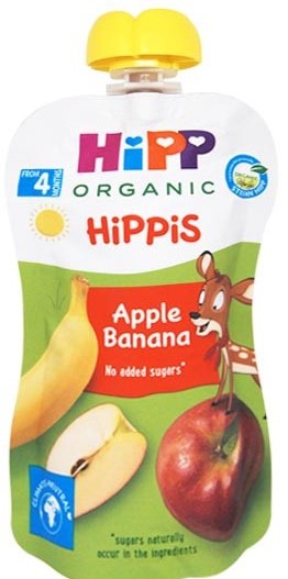 Hipp ხილფაფა ვაშლი & ბანანი 100 გ