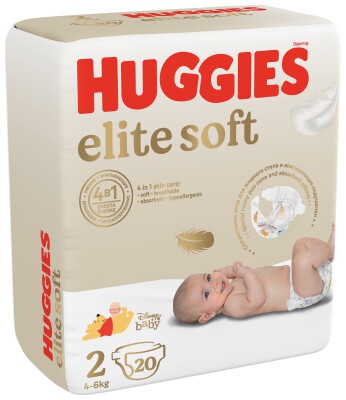 Huggies Elite Soft ბავშვის საფენი 2 ზომა 20ც