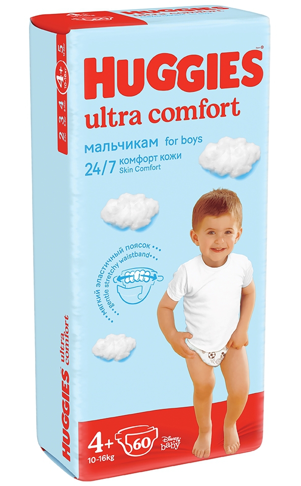 Huggies Ultra Comfort ბავშვის საფენი 4 ზომა 60ც