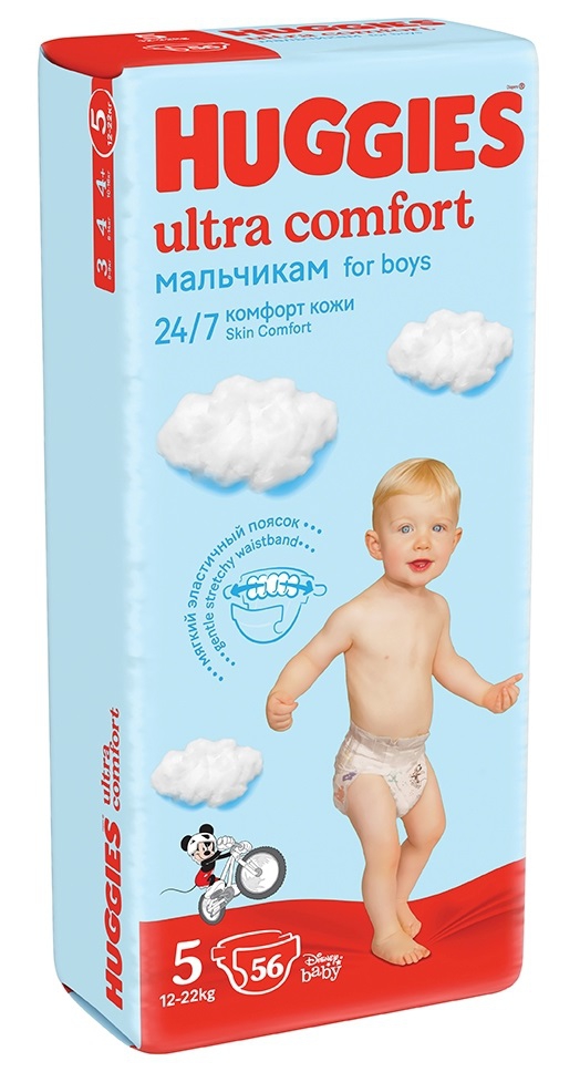 Huggies Ultra Comfort ბავშვის საფენი 5 ზომა 56ც