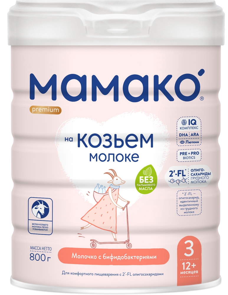 Mamako Premium 3 თხის რძე 800 გ