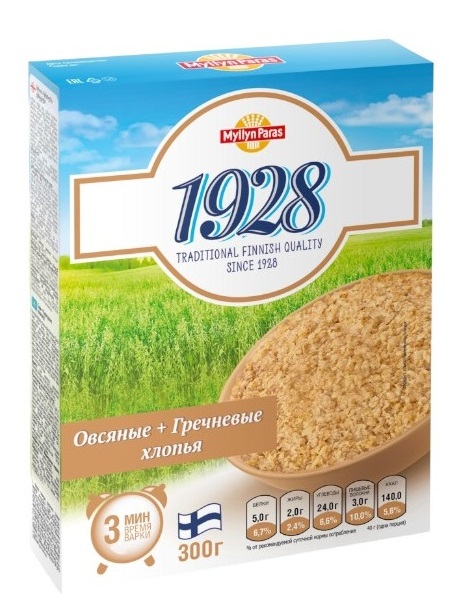 Myllyn Paras შვრიის და წიწიბურას ფანტელი 300 გ