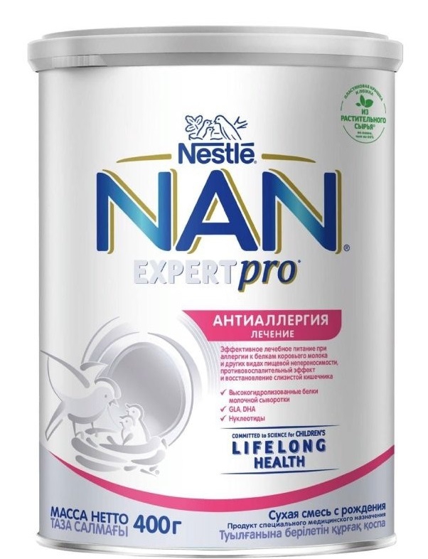 Nan Expert Pro ანტი-ალერგიული ადაპტირებული რძე 400 გ