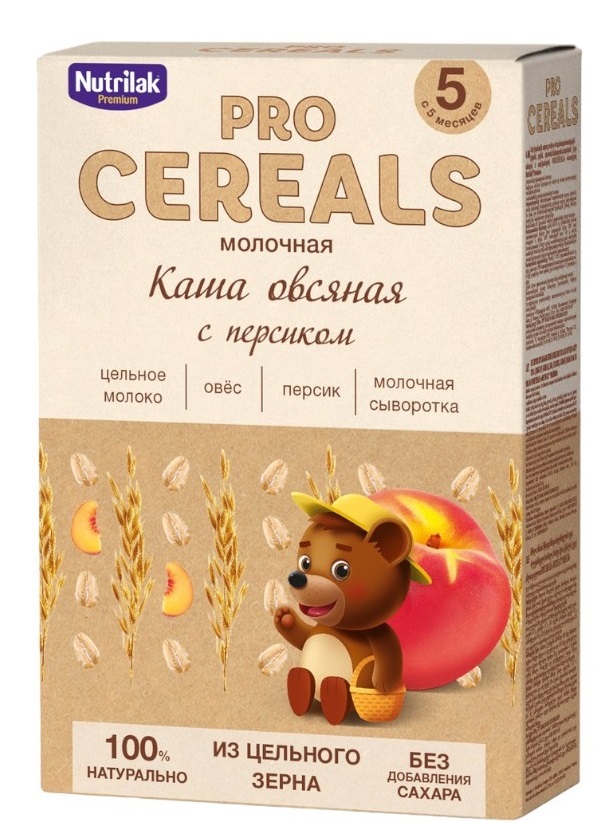 Nutrilak შვრიის რძიანი ფაფა ატამი 200 გ