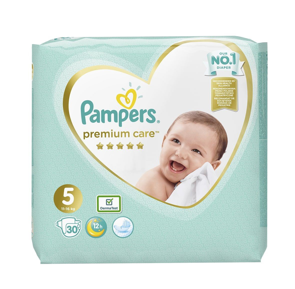 Pampers Premium Care ბავშვის საფენი 5 ზომა 30ც