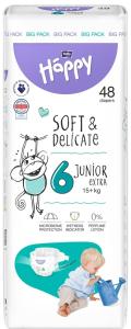 Bella Baby Happy ბავშვის საფენი 6 ზომა (Junior extra) 48ც