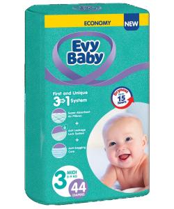 EvyBaby Twn ბავშვის საფენი 3 ზომა 44ც