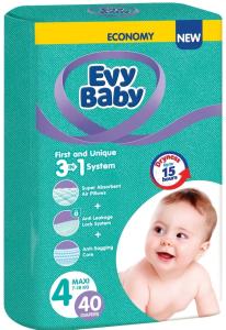 EvyBaby Twn ბავშვის საფენი 4 ზომა 40ც