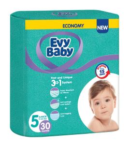 EvyBaby Twn ბავშვის საფენი 5 ზომა 30ც