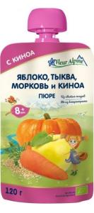 Fleur Alpine პაუჩი ვაშლის, გოგრის, სტაფილოს და ქინოას