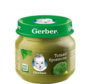 Gerber პიურე ბროკოლით 80 გ