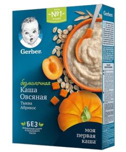 Gerber შვრიის ფაფა გოგრა და გარგარი 180 გ