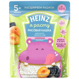 Heinz ბრინჯის რძიანი ტკბილი ფაფა გარგარი და შავი ქლიავი