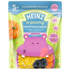 Heinz სიმინდის რძიანი ტკბილი ფაფა გოგრა, შავი ქლიავი და სტაფილო