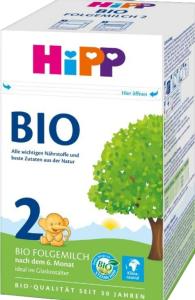 Hipp Organic 2 ადაპტირებული რძე 800 გ