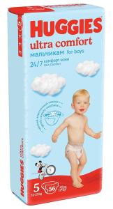 Huggies Ultra Comfort ბავშვის საფენი 5 ზომა 56ც