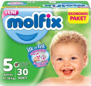 Molfix ბავშვის საფენი 5 ზომა 30ც