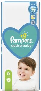 Pampers Active Baby ბავშვის საფენი 6 ზომა 52ც