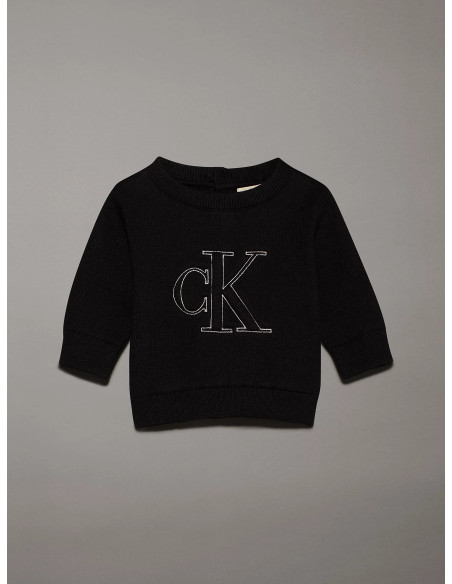 ბავშვის ჯემპრი/ჟაკეტი CALVIN KLEIN - MONOGRAM LOGO SWEATER