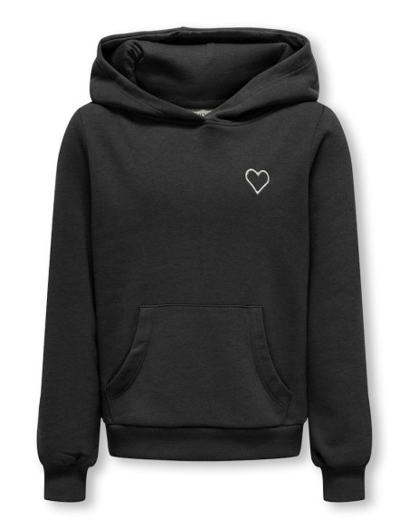 ბავშვის ჯემპრი/ჟაკეტი KIDS ONLY - KOGNOOMI LIFE LS GLITT HEART HOOS CS SWT