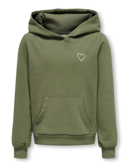 ბავშვის ჯემპრი/ჟაკეტი KIDS ONLY - KOGNOOMI LIFE LS GLITT HEART HOOS CS SWT