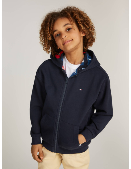 ბავშვის ჯემპრი/ჟაკეტი TOMMY HILFIGER - FLAGS POLAR ZIP UP HOODIE