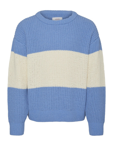 ბავშვის ჯემპრი/ჟაკეტი Vero Moda Girl - VMAGATE BLOCK LS O-NECK PULLOVER GIRL