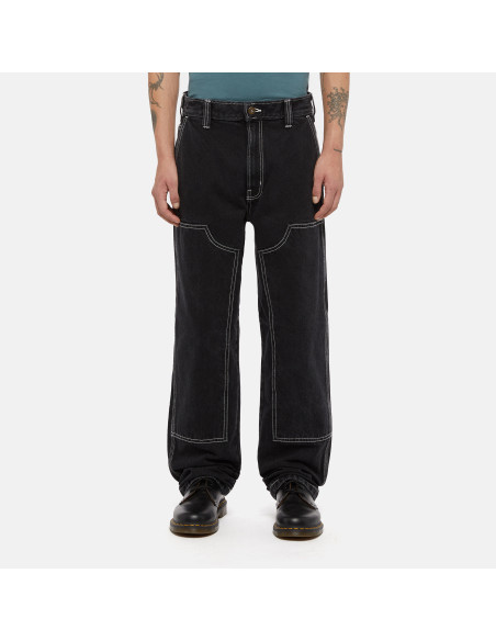 ჯინსი Dickies - MADISON DOUBLE KNEE DENIM BLACK WASH