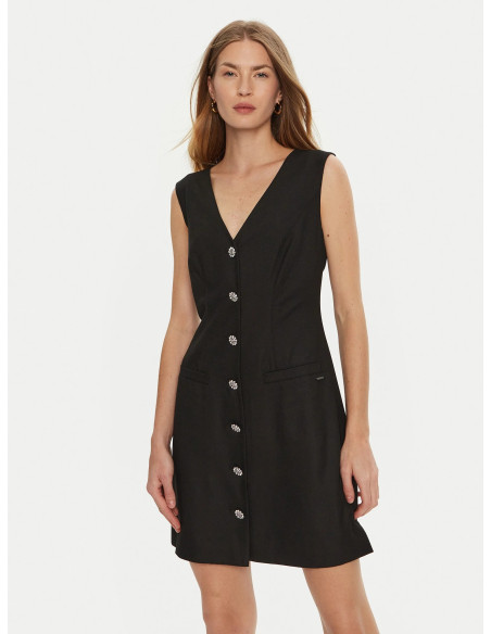 კაბა GUESS - DORIS SL BUTTONED DRESS