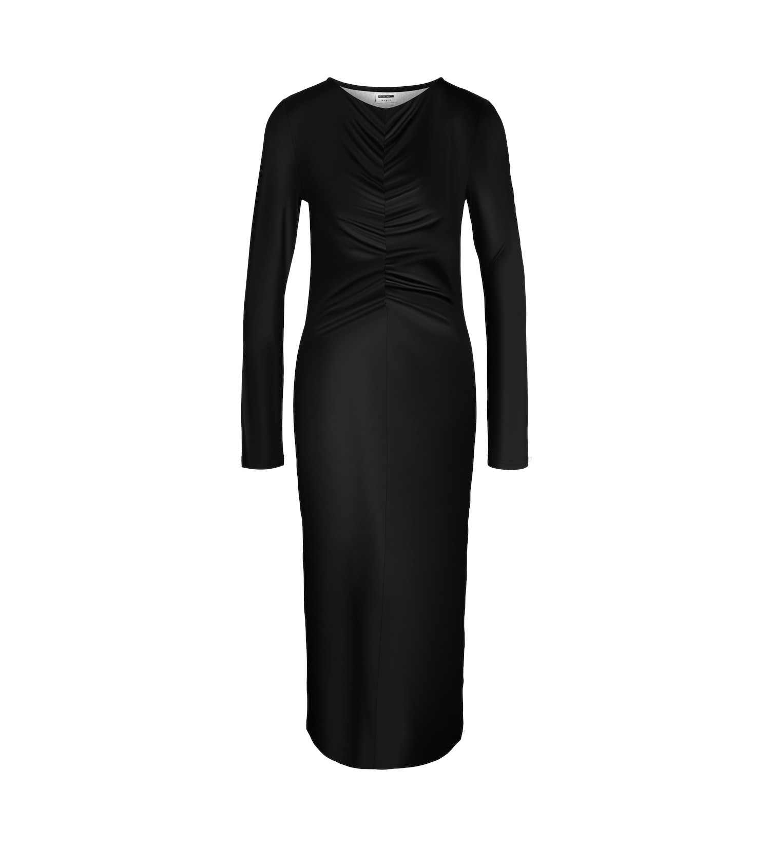 კაბა Noisy May - NMDESTINY L/S LONG RUCHING DRESS JRS FWD