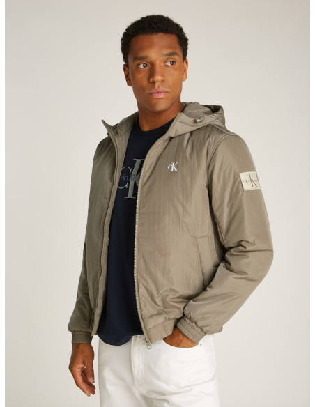 კაცის ქურთუკი CALVIN KLEIN - PADDED HOODED HARRINGTON