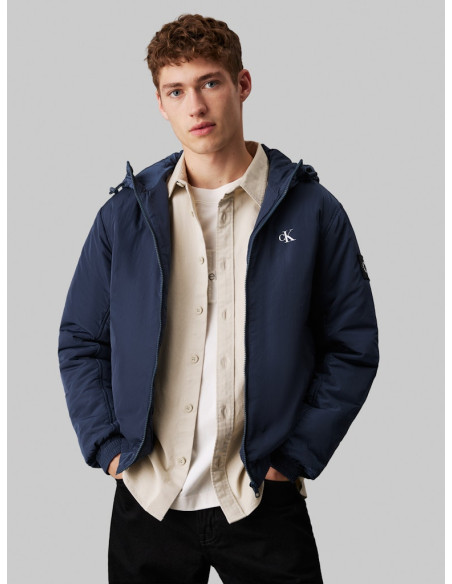 კაცის ქურთუკი CALVIN KLEIN - PADDED HOODED HARRINGTON