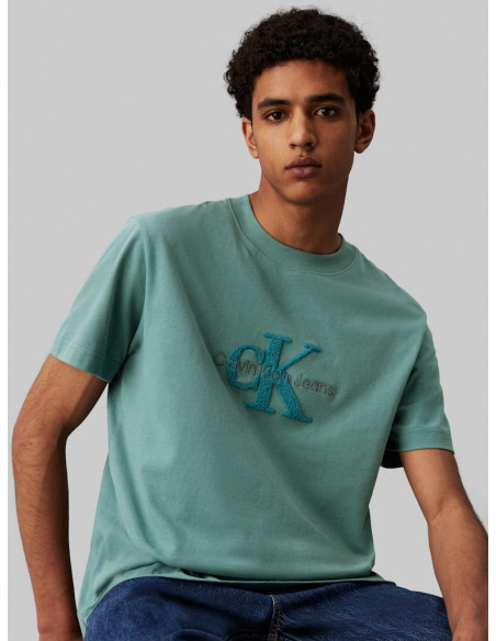 მაისური CALVIN KLEIN - CHENILLE MONOLOGO TEE