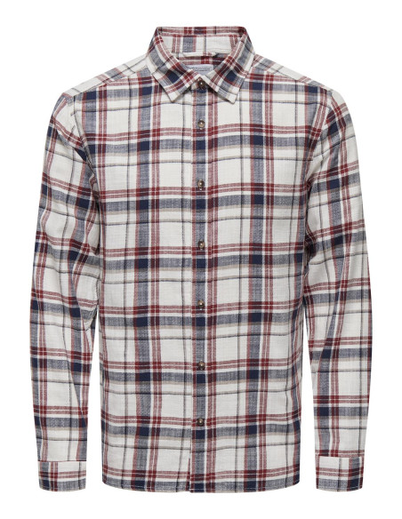 პერანგი ONLY & SONS - ONSHUNTER REG SLUB LS SHIRT