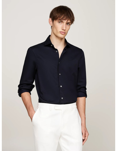 პერანგი Tommy Hilfiger - DC SOLID POPLIN SF SHIRT