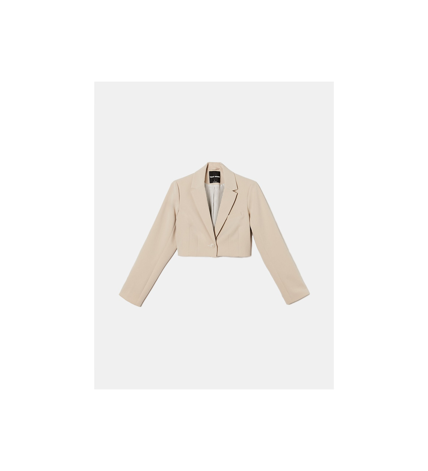 პიჯაკი Tally Weijl - BEIGE CROPPED BLAZER