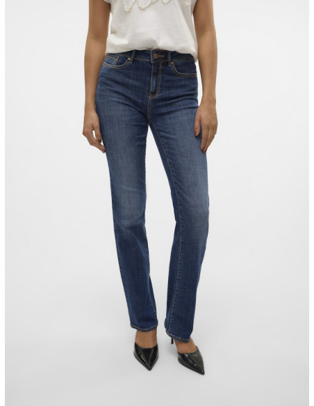 ქალის ჯინსი Vero Moda - VMFLASH MR STRAIGHT JEANS LI3300 GA NOOS