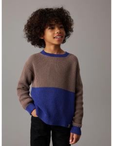ბავშვის ჯემპრი/ჟაკეტი CALVIN KLEIN - COLOR BLOCK SWEATER