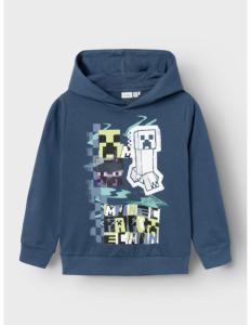 ბავშვის ჯემპრი/ჟაკეტი NAME IT - NKMJIRO MINECRAFT SWEAT WH BRU NOOS BFU