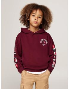 ბავშვის ჯემპრი/ჟაკეტი TOMMY HILFIGER - FLAGS EMBROIDERED HOODIE