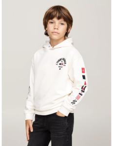 ბავშვის ჯემპრი/ჟაკეტი TOMMY HILFIGER - FLAGS EMBROIDERED HOODIE