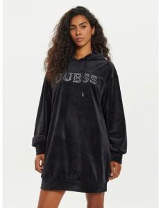 კაბა GUESS - COUTURE HOODIE LONG SWEATSHIRT