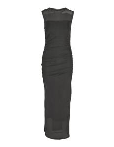 კაბა Noisy May - NMCILLIAN S/L ROUCHING MESH DRESS FWD